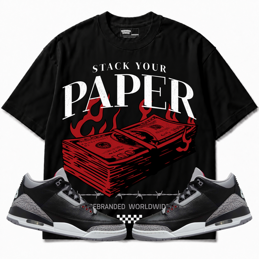 Rebranded Studios apparel — front styled with matching sneakers