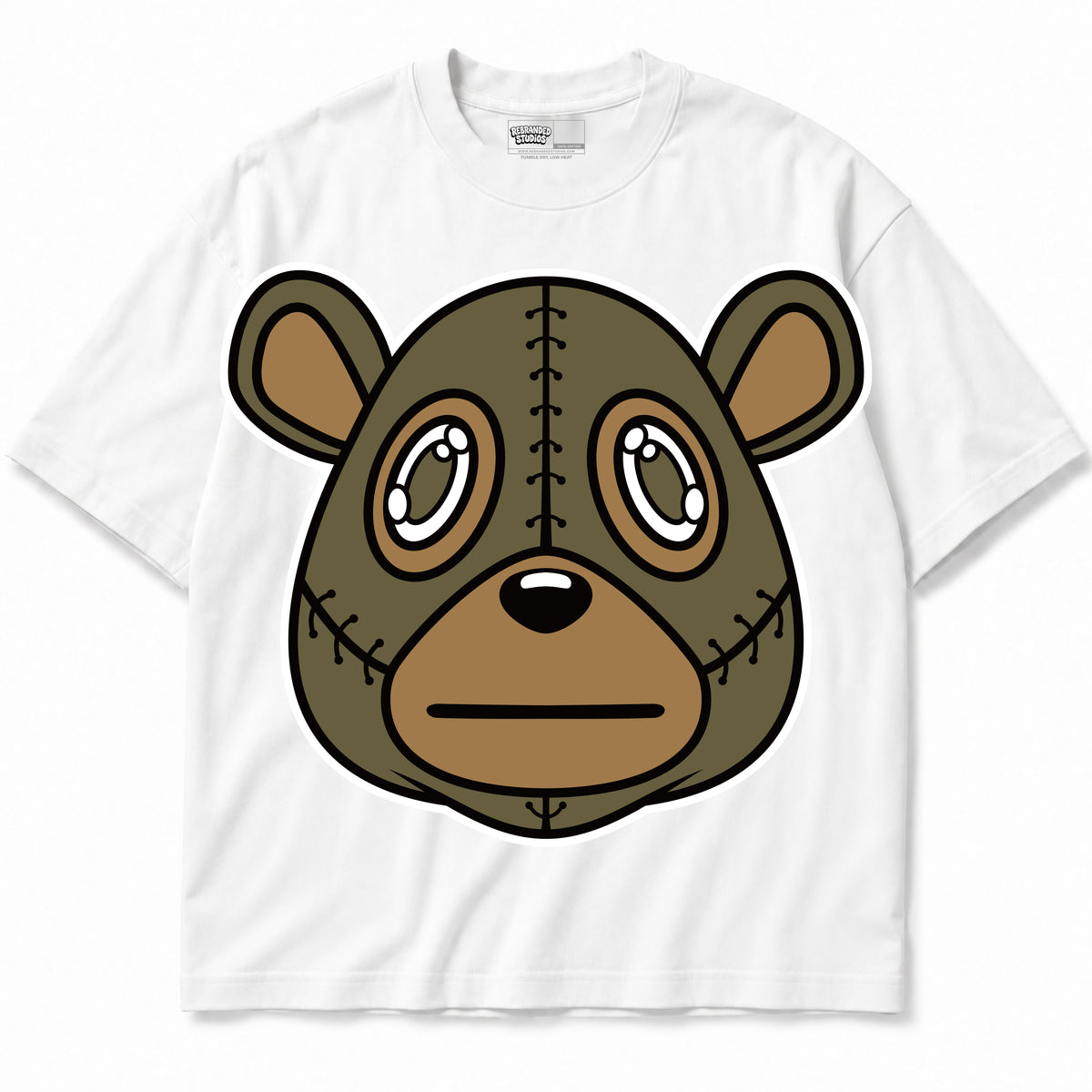 Rebranded Studios apparel — front without sneakers