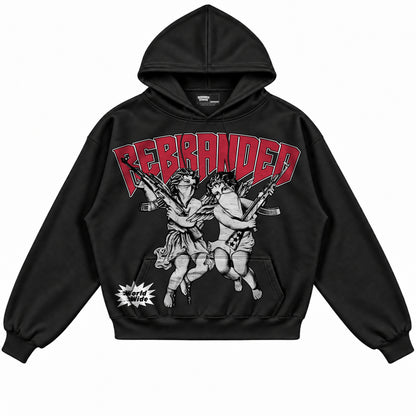 Rebranded Studios apparel — front without sneakers