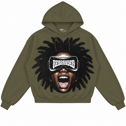 Rebranded Studios apparel — front without sneakers