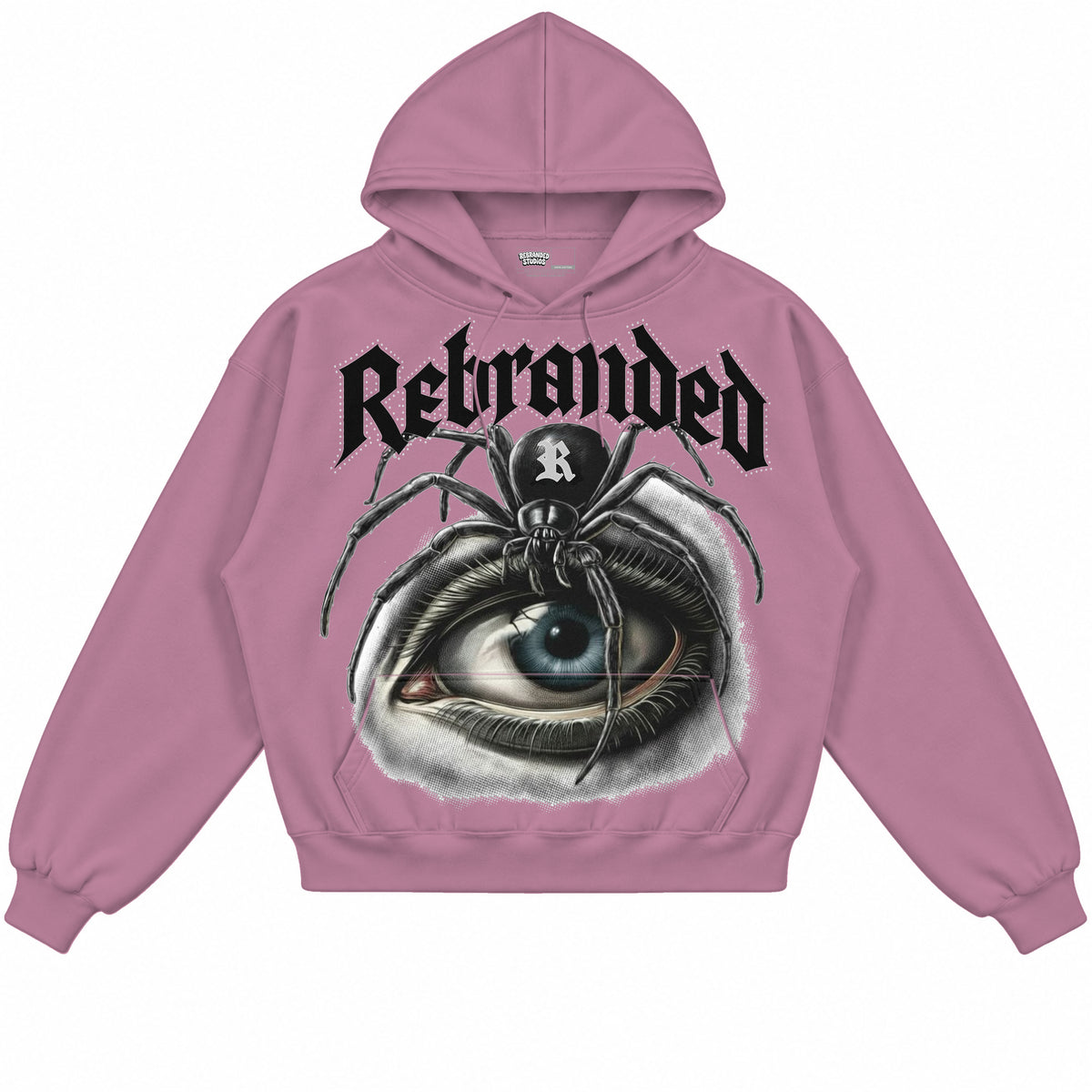 Rebranded Studios apparel — front without sneakers