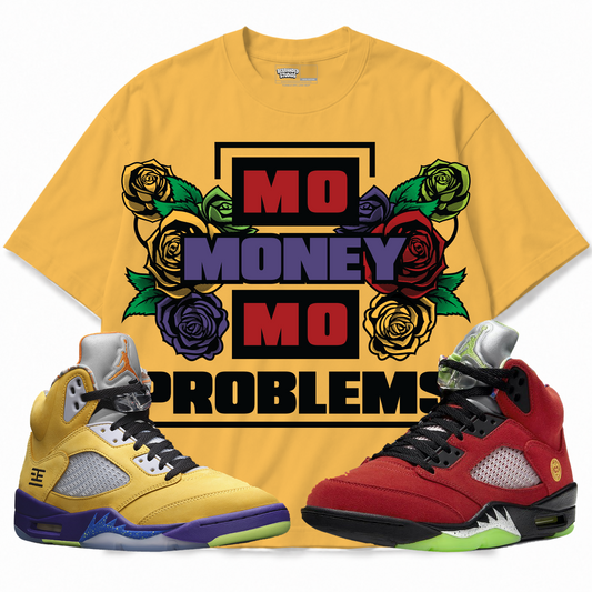 Rebranded Studios apparel — front styled with matching sneakers