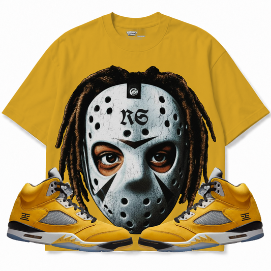 Rebranded Studios apparel — front styled with matching sneakers