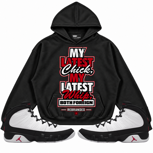 Rebranded Studios apparel — front styled with matching sneakers