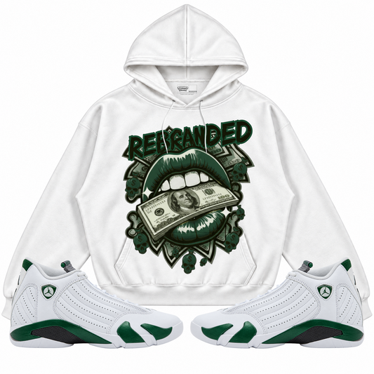 Rebranded Studios apparel — front styled with matching sneakers