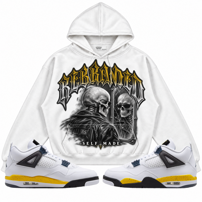 Rebranded Studios apparel — front styled with matching sneakers
