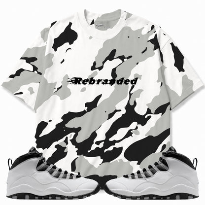 Rebranded Studios apparel — front styled with matching sneakers