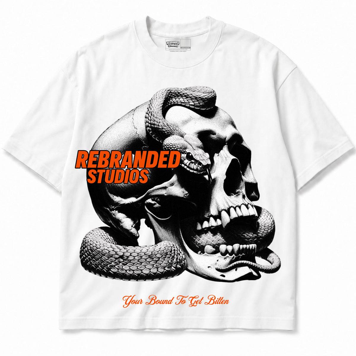 Rebranded Studios apparel — front without sneakers