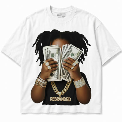 Rebranded Studios apparel — front without sneakers