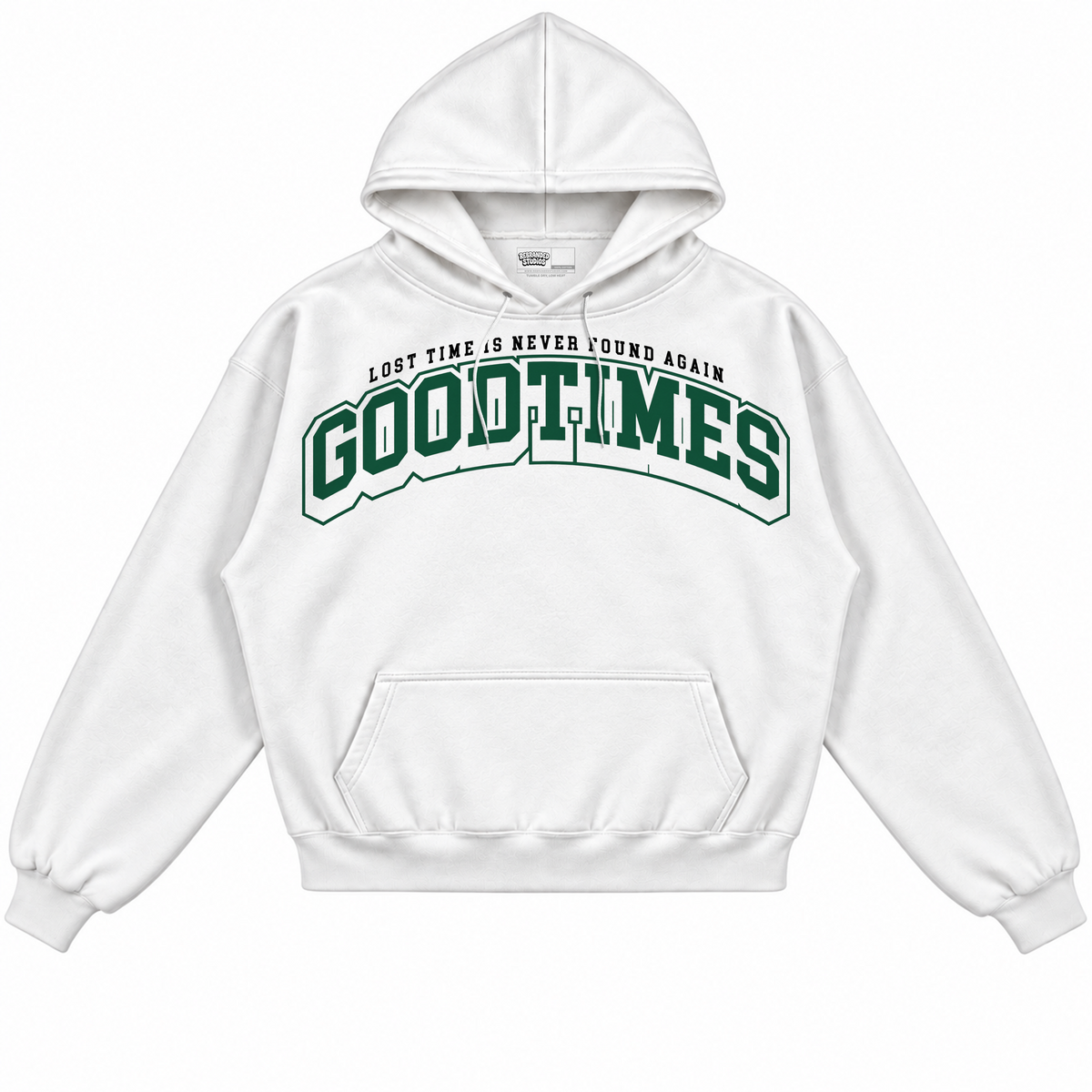 Rebranded Studios apparel — front without sneakers
