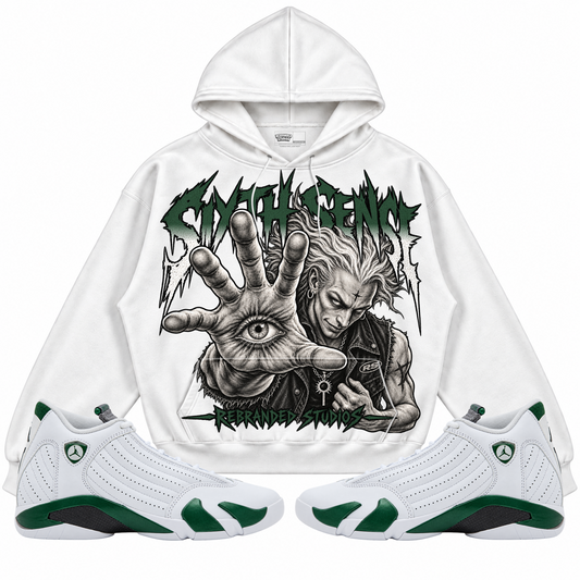Rebranded Studios apparel — front styled with matching sneakers