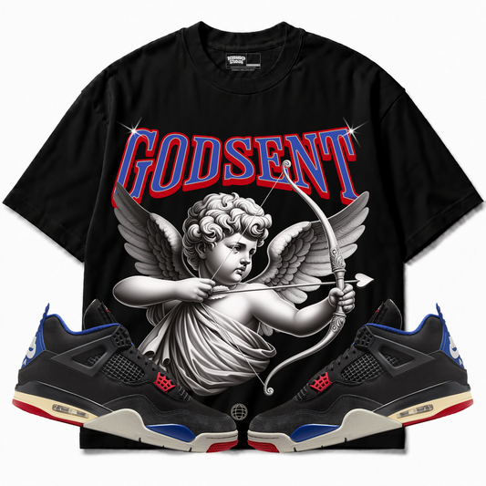 Rebranded Studios apparel — front styled with matching sneakers