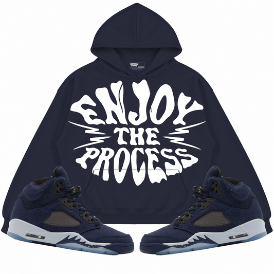 Rebranded Studios apparel — front styled with matching sneakers