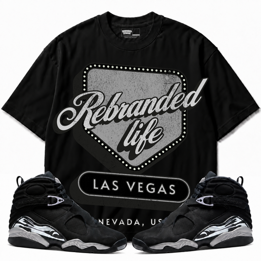 Rebranded Studios apparel — front styled with matching sneakers