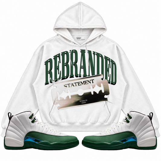 Rebranded Studios apparel — front styled with matching sneakers