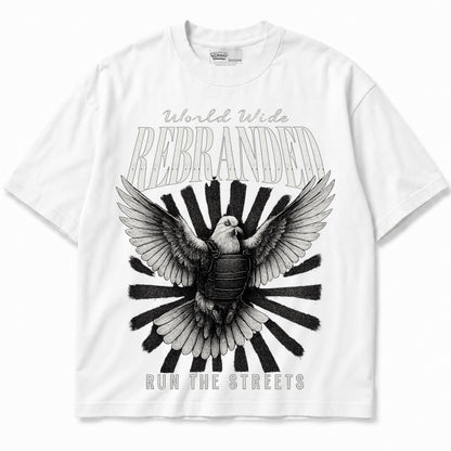Rebranded Studios apparel — front without sneakers