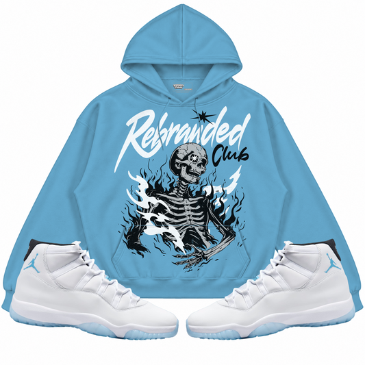 Rebranded Studios apparel — front styled with matching sneakers