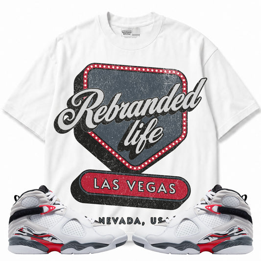 Rebranded Studios apparel — front styled with matching sneakers