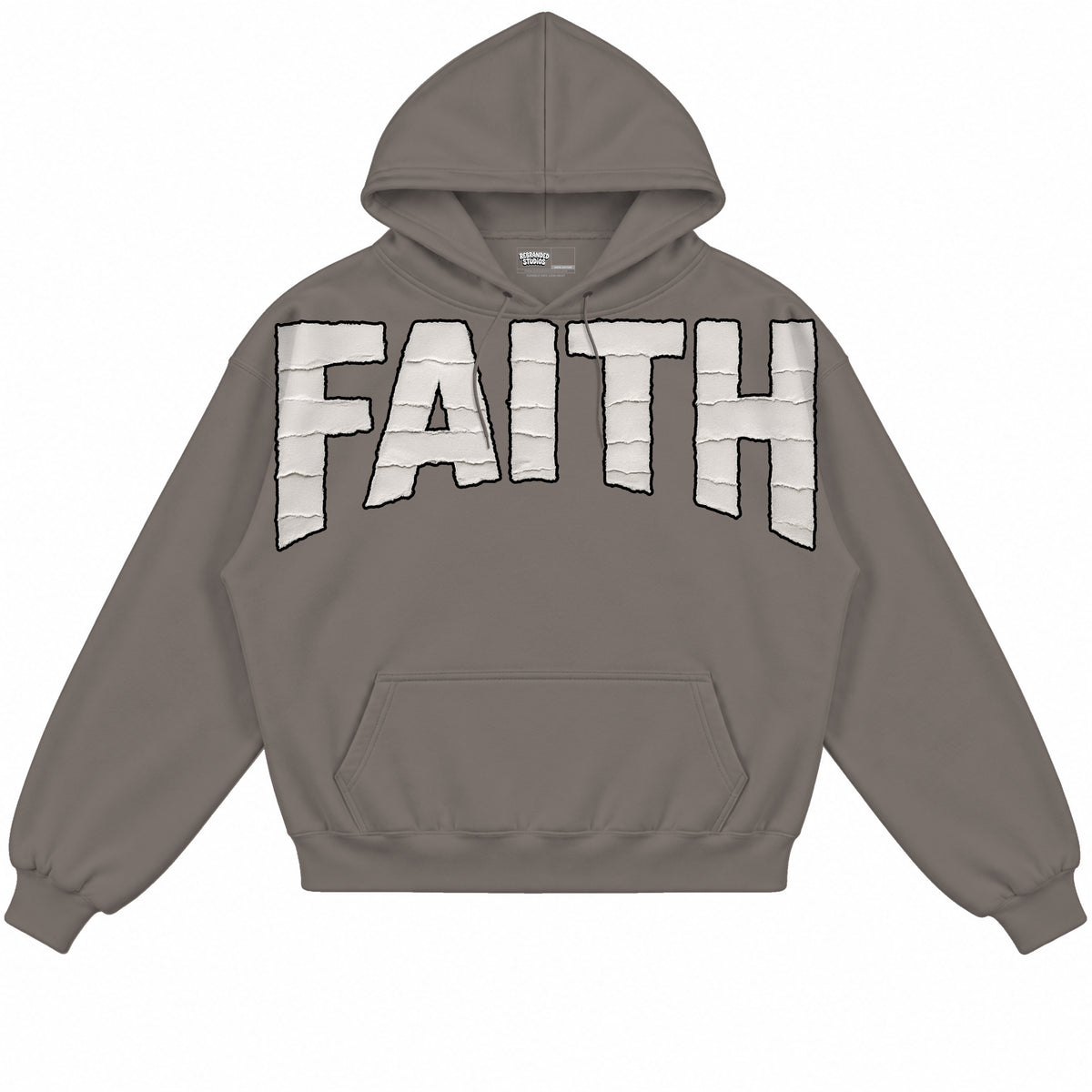 Rebranded Studios apparel — front without sneakers