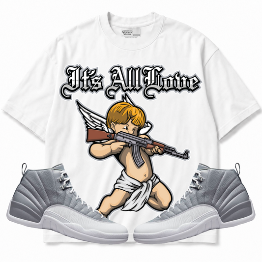 Rebranded Studios apparel — front styled with matching sneakers