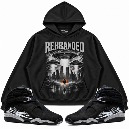 Rebranded Studios apparel — front styled with matching sneakers