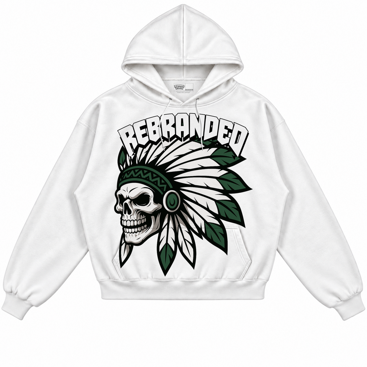 Rebranded Studios apparel — front without sneakers