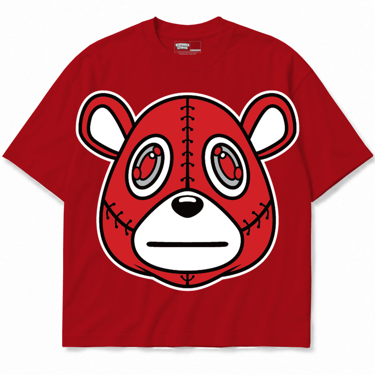 Rebranded Studios apparel — front without sneakers