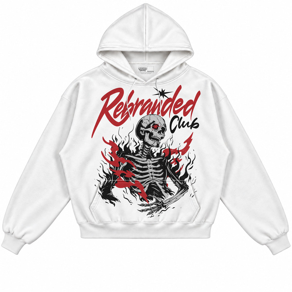 Rebranded Studios apparel — front without sneakers