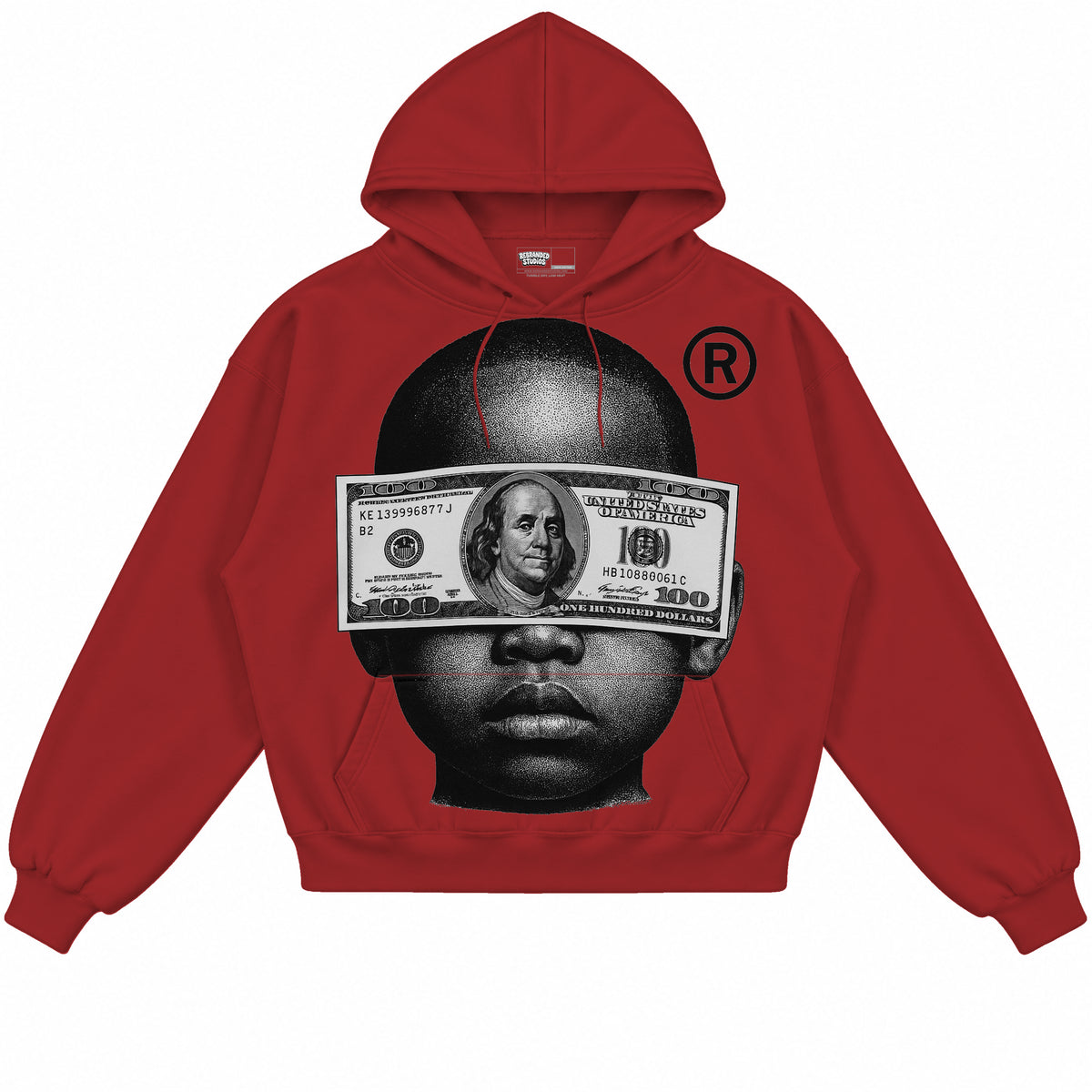 Rebranded Studios apparel — front without sneakers
