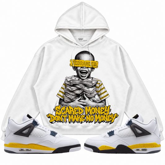 Rebranded Studios apparel — front styled with matching sneakers