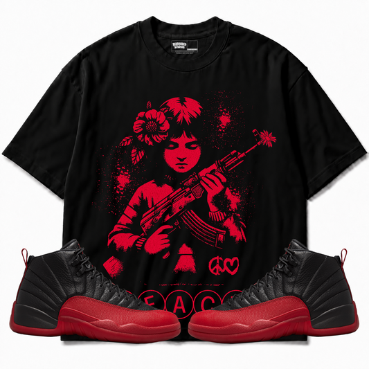 Rebranded Studios apparel — front styled with matching sneakers