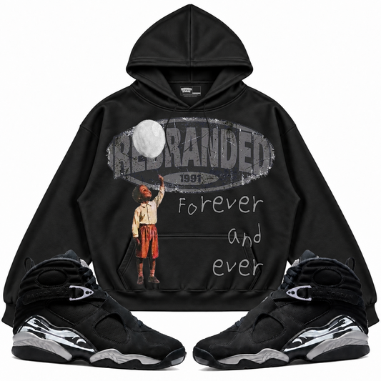 Rebranded Studios apparel — front styled with matching sneakers