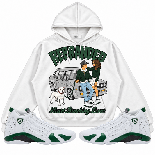 Rebranded Studios apparel — front styled with matching sneakers
