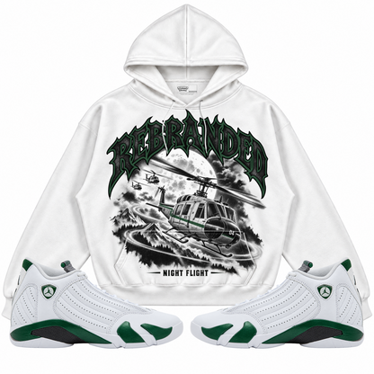 Rebranded Studios apparel — front styled with matching sneakers