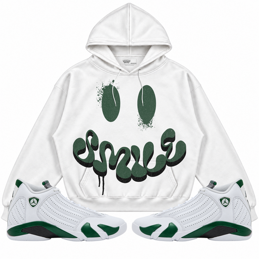 Rebranded Studios apparel — front styled with matching sneakers