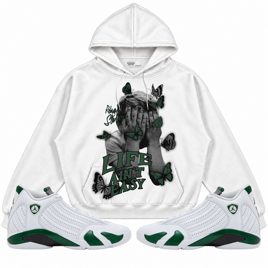 Rebranded Studios apparel — front styled with matching sneakers
