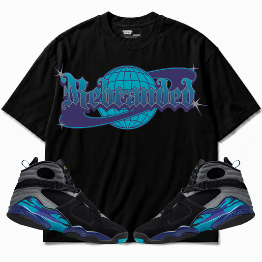 Rebranded Studios apparel — front styled with matching sneakers