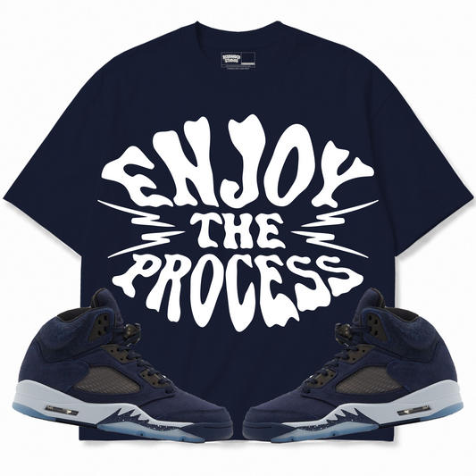 Rebranded Studios apparel — front styled with matching sneakers