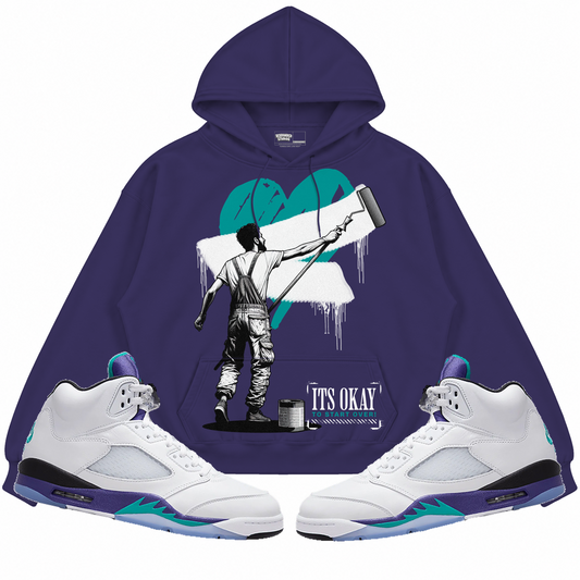 Rebranded Studios apparel — front styled with matching sneakers