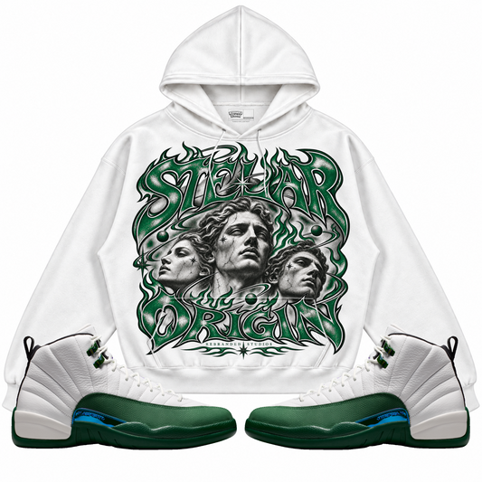 Rebranded Studios apparel — front styled with matching sneakers
