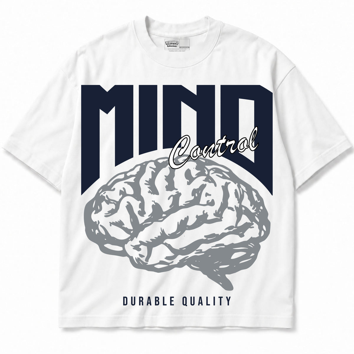 Rebranded Studios apparel — front without sneakers