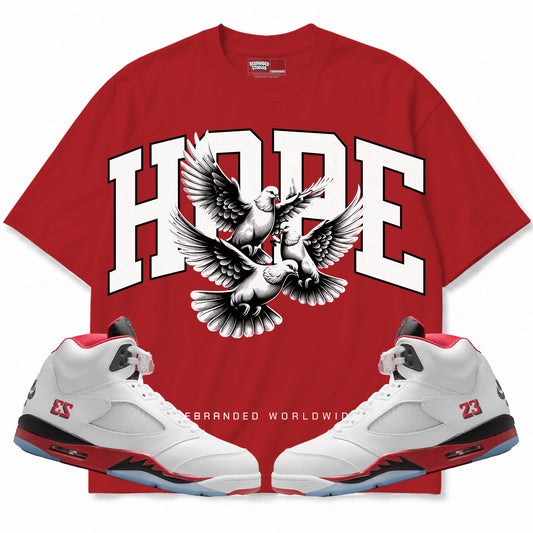 Rebranded Studios apparel — front styled with matching sneakers