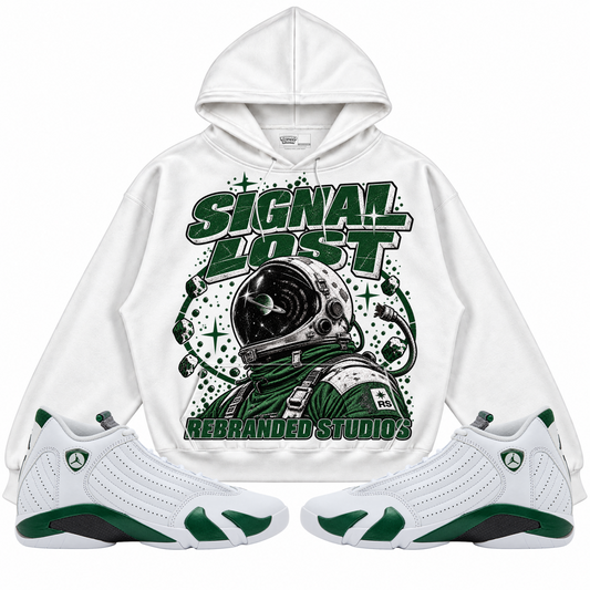 Rebranded Studios apparel — front styled with matching sneakers