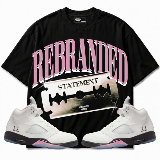 Rebranded Studios apparel — front styled with matching sneakers