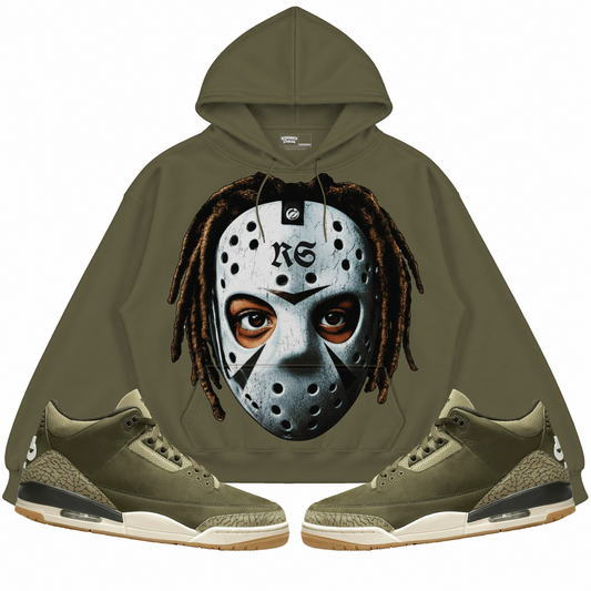 Rebranded Studios apparel — front styled with matching sneakers