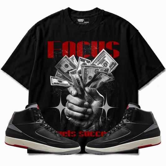 Rebranded Studios apparel — front styled with matching sneakers