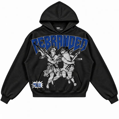 Rebranded Studios apparel — front without sneakers