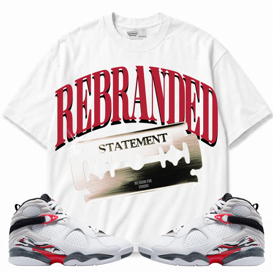 Rebranded Studios apparel — front styled with matching sneakers