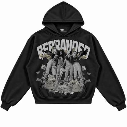 Rebranded Studios apparel — front without sneakers