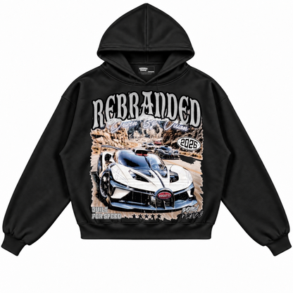 Rebranded Studios apparel — front without sneakers
